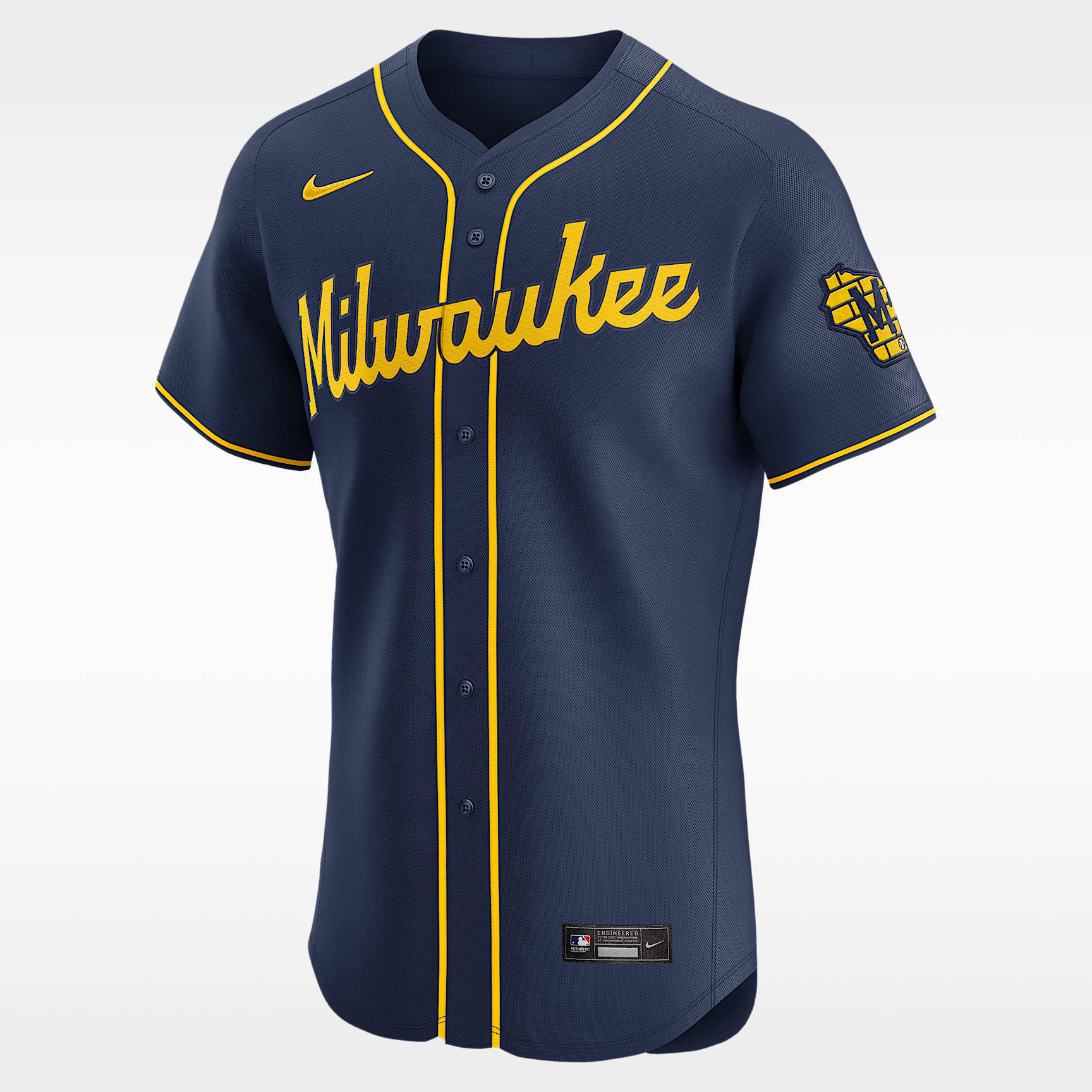 Milwaukee Brewers Men's Nike Dri-FIT ADV MLB Elite Jersey. Nike.com